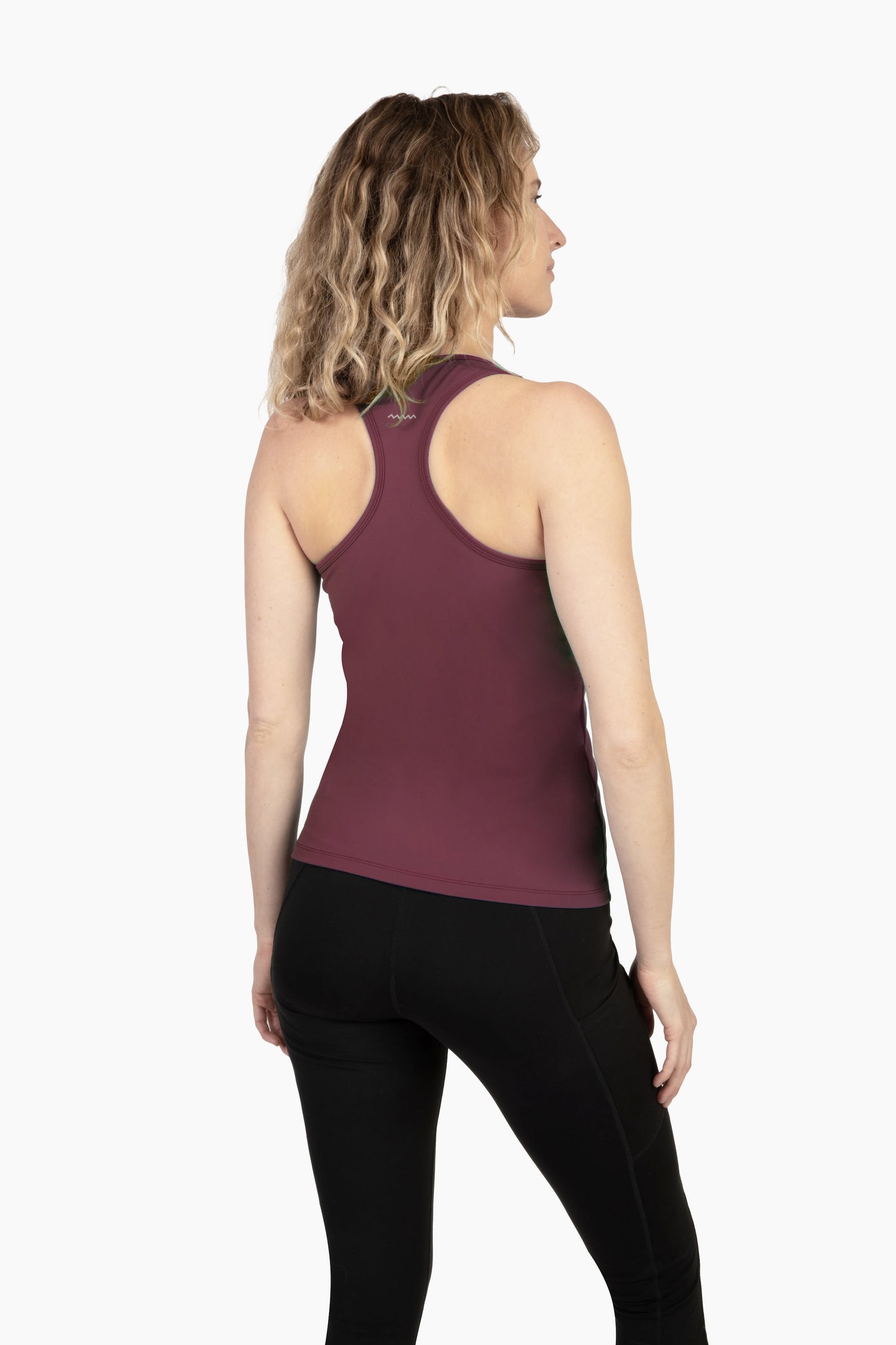 COMING SOON - Ladies Burgundy Workout Tank Top with Front Zipper